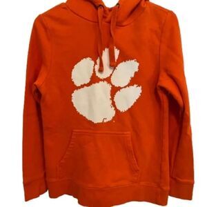 Clemson Fanatics Hoodie with Bold White Paw Print
